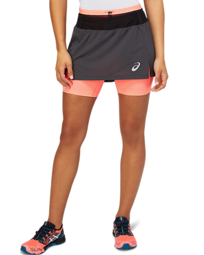 Жіноча спідниця для бігу Asics FUJITRAIL SKORT (2012B929-022) сірий колір, розмір XL