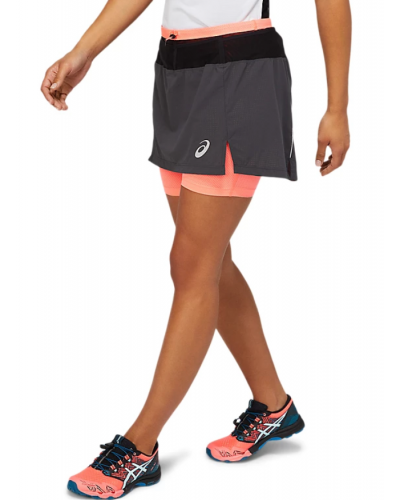 Жіноча спідниця для бігу Asics FUJITRAIL SKORT (2012B929-022) сірий колір, розмір XL