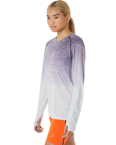 Жіночий лонгслів для бігу Asics SEAMLESS LS TOP (2012C392-500) розмір L