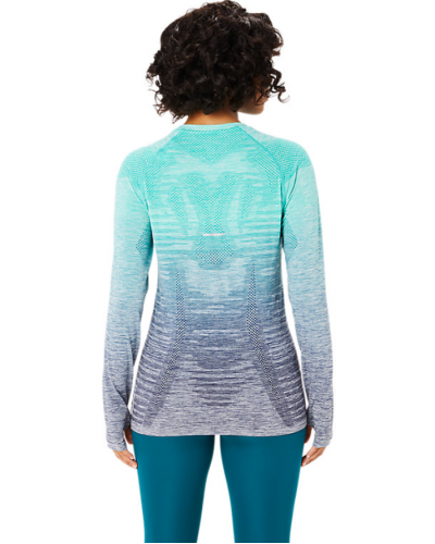 Жіночий лонгслів для бігу Asics SEAMLESS LS TOP (2012C392) блакитний колір, розмір L