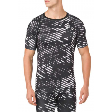 Чоловіча футболка для бігу ASICS BASE LAYER G SS TOP (2031A471-001) чорний колір, розмір S