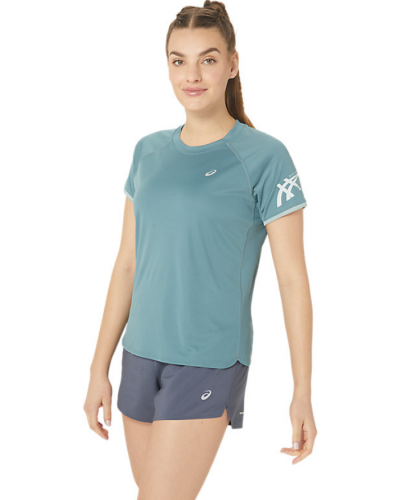 Жіноча футболка для бігу Asics ICON SS TOP (2012C741-400) синій колір, розмір S