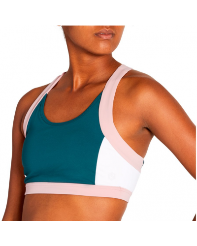 Жіночий топ для бігу Asics COLOR BLOCK BRA 2 (2032A409-407) синій колір, розмір XL