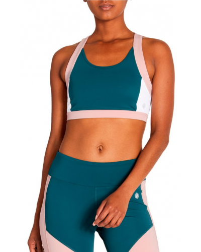 Жіночий топ для бігу Asics COLOR BLOCK BRA 2 (2032A409-407) синій колір, розмір L