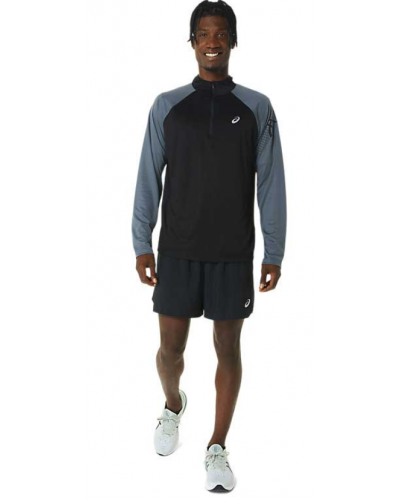 Чоловічий лонгслів для бігу Asics ICON LS 1/2 ZIP (2011C732-001) розмір L