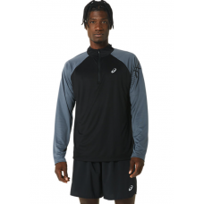 Чоловічий лонгслів для бігу Asics ICON LS 1/2 ZIP (2011C732-001) розмір S