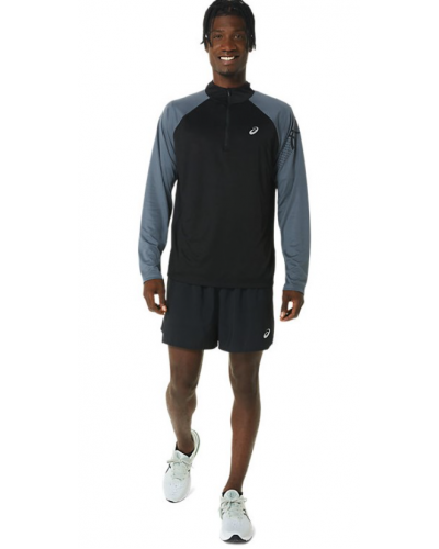 Чоловічий лонгслів для бігу Asics ICON LS 1/2 ZIP (2011C732-001) розмір S