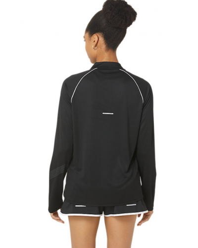 Жіночий лонгслів для бігу Asics ICON 1/2 ZIP LS TOP (2012C867-001) чорний колір, розмір XS