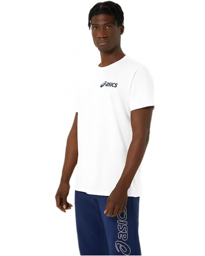 Чоловіча футболка для занять спортом Asics CHEST LOGO SS TEE (2031E659) білий колір, розмір M