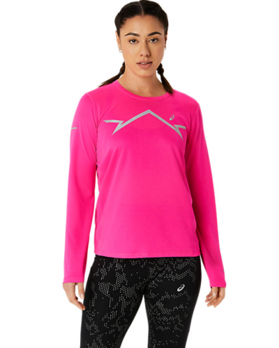 Жіночий лонгслів для бігу Asics LITE-SHOW LS TOP (2012C937) рожевий колір, розмір M