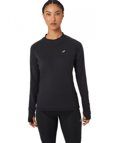 Жіночий лонгслів для бігу Asics WINTER RUN LS TOP (2012C387-001) чорний колір, розмір XL