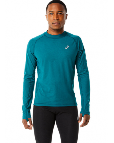 Чоловічий лонгслів для бігу Asics WINTER RUN LS TOP (2011C399-300) синій колір, розмір 2XL