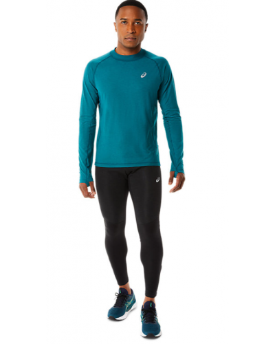 Чоловічий лонгслів для бігу Asics WINTER RUN LS TOP (2011C399-300) синій колір, розмір S