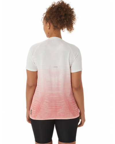 Жіноча футболка для бігу Asics SEAMLESS SS TOP (2012C385-100) білий колір, розмір XS