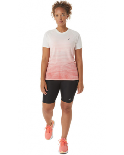 Жіноча футболка для бігу Asics SEAMLESS SS TOP (2012C385-100) білий колір, розмір XS