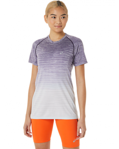 Жіноча футболка для бігу Asics SEAMLESS SS TOP (2012C385-501) синій колір, розмір XS