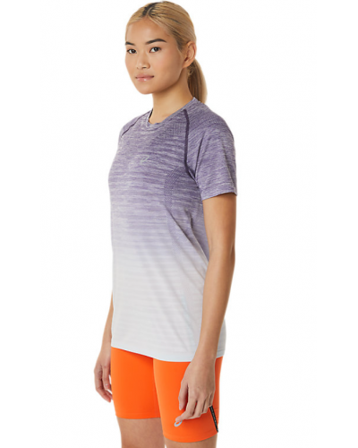 Жіноча футболка для бігу Asics SEAMLESS SS TOP (2012C385-501) синій колір, розмір XS