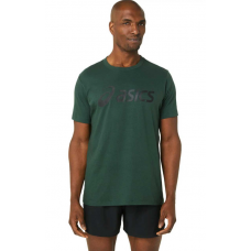 Чоловіча футболка для бігу Asics ASICS BIG LOGO TEE (2031A978-306) зелений колір, розмір S