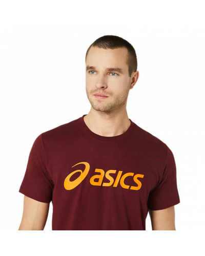 Чоловіча футболка для бігу Asics ASICS BIG LOGO TEE (2031A978-604) бордовий колір, розмір XL