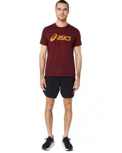 Чоловіча футболка для бігу Asics ASICS BIG LOGO TEE (2031A978-604) бордовий колір, розмір XL