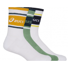 Шкарпетки для бігу Asics 3 PACK ASICS LOGO CREW SOCK (3033B879) білий колір, розмір L