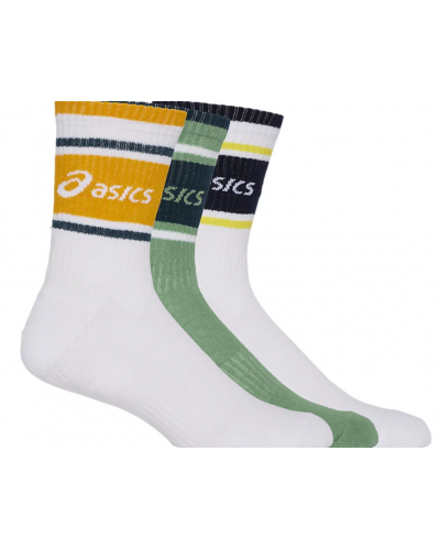 Шкарпетки для бігу Asics 3 PACK ASICS LOGO CREW SOCK (3033B879) білий колір, розмір L