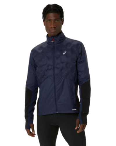 Чоловіча куртка для бігу Asics ROAD WINTER JACKET (2011D087-400) синій колір, розмір XL