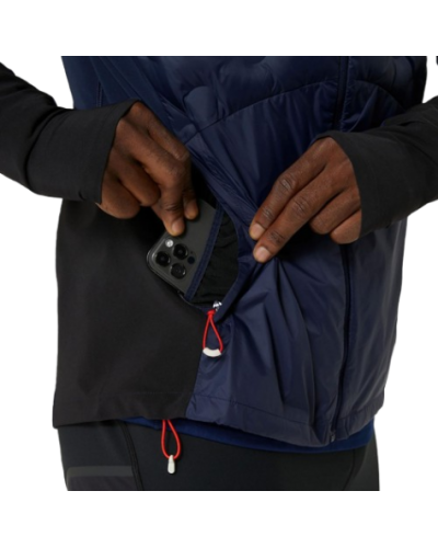 Чоловіча куртка для бігу Asics ROAD WINTER JACKET (2011D087-400) синій колір, розмір S