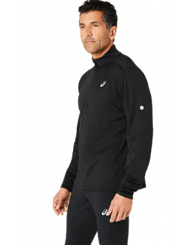 Лонгслів для бігу Asics ROAD WINTER 1/2 ZIP MID LAYER (2011D108-001) чорний колір, розмір S