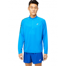 Чоловічий лонгслів для бігу Asics ICON LS 1/2 ZIP (2011B053-404) синій колір, розмір S