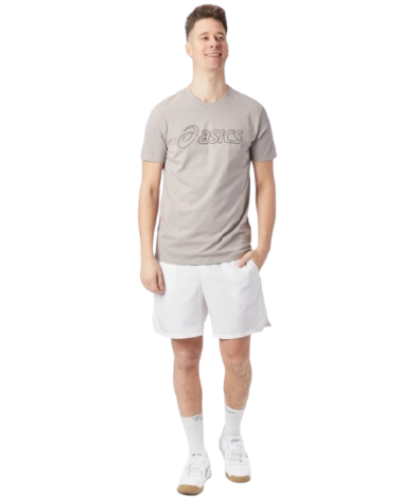 Чоловіча футболка для бігу Asics ASICS LOGO SS TEE (2031E188) сірий колір, розмір S