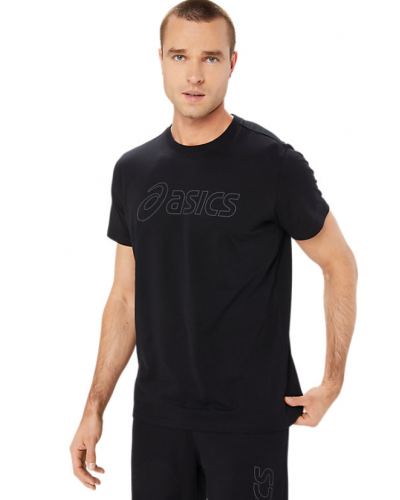 Чоловіча футболка для бігу Asics ASICS LOGO SS TEE (2031E188) чорний колір, розмір S