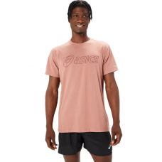 Чоловіча футболка для бігу Asics ASICS LOGO SS TEE (2031E188) рожевий колір, розмір M