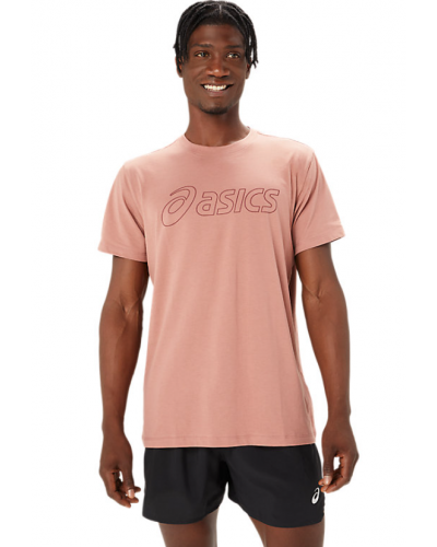 Чоловіча футболка для бігу Asics ASICS LOGO SS TEE (2031E188) рожевий колір, розмір M