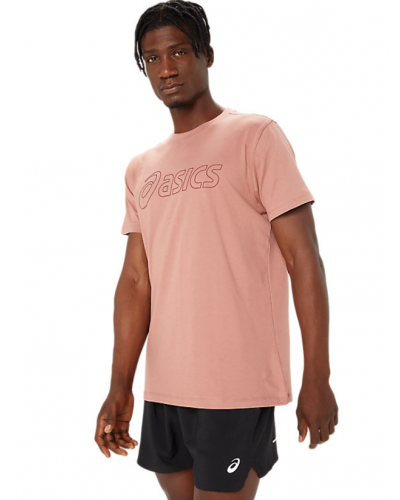 Чоловіча футболка для бігу Asics ASICS LOGO SS TEE (2031E188) рожевий колір, розмір S