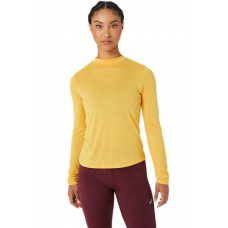 Жіночий лонгслів для бігу Asics RUNKOYO MOCK NECK LS TOP (2012C389-750) жовтий колір, розмір XL