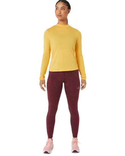 Жіночий лонгслів для бігу Asics RUNKOYO MOCK NECK LS TOP (2012C389-750) жовтий колір, розмір L