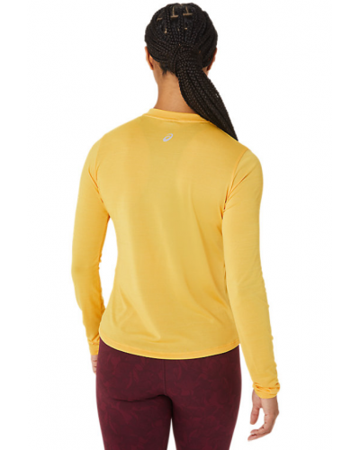 Жіночий лонгслів для бігу Asics RUNKOYO MOCK NECK LS TOP (2012C389-750) жовтий колір, розмір L