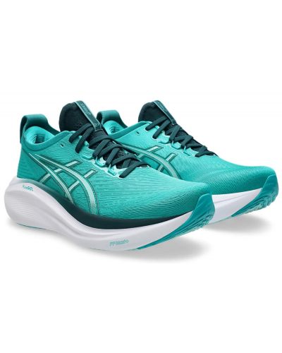 Чоловічі кросівки для бігу Asics GEL-NIMBUS 27 (1011B958-400) бірюзовий колір, розмір 40.5