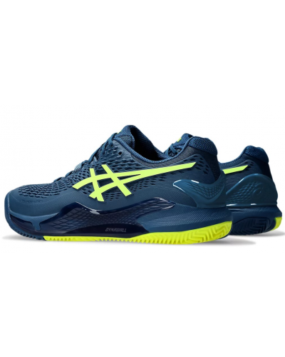 Чоловічі кросівки для тенісу Asics GEL-RESOLUTION 9 CLAY (1041A375-404) синій колір, розмір 46.5