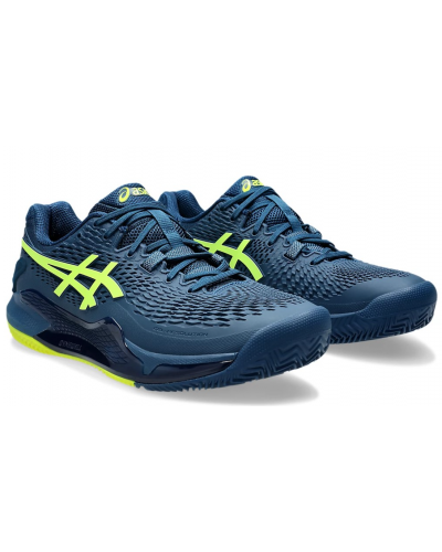 Чоловічі кросівки для тенісу Asics GEL-RESOLUTION 9 CLAY (1041A375-404) синій колір, розмір 46.5