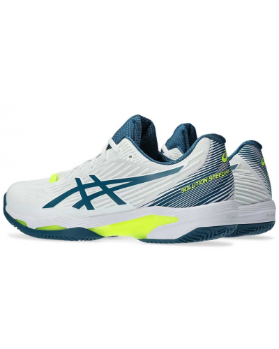 Чоловічі кросівки для тенісу Asics SOLUTION SPEED FF 2 CLAY (1041A187-102) білий колір, розмір 46