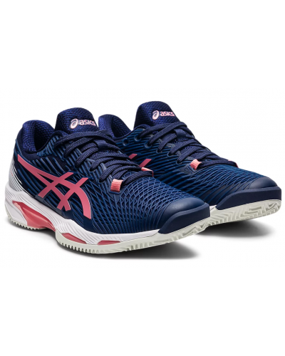 Жіночі кросівки для тенісу Asics SOLUTION SPEED FF 2 CLAY (1042A134-402) синій колір, розмір 37