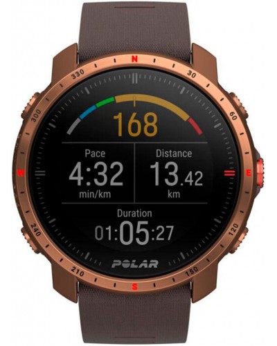 Спортивний годинник Polar GRIT X Pro (90085775) коричневий, розмір М-L