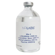 Ін'єкційний Мікс 4 (Mix 4, L-Ornithine, L-Carnitine, Phenyl-alanine, Taurine), NPLabs, 100мл
