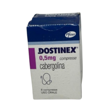 Dostinex cabergolina Достінекс 0,5 мг