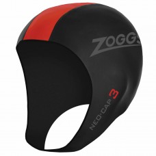 Шапка для тріатлону Zoggs Neo Cap чорно-червона S/M