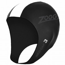 Шапка для тріатлону Zoggs Neo Cap чорно-біла L/XL