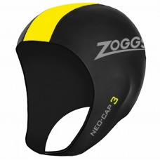 Шапка для тріатлону Zoggs Neo Cap чорно-жовта S/M