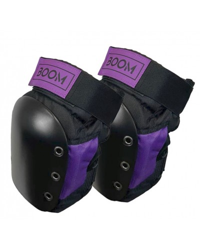 Защита для колен Boom Solid Black/Purple L